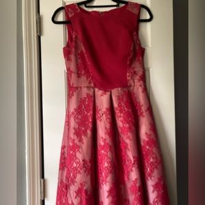 Good shape tea length lined dress from Saks 5th Ave.